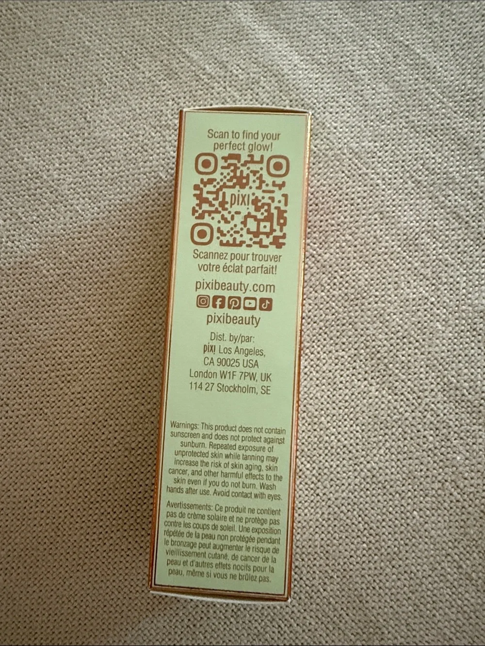 Pixi GradualGlow Self-Tan Serum — Green and Rose Gold Packaging